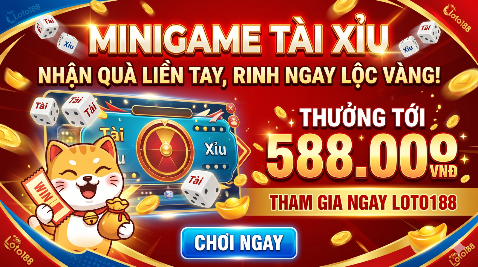 MINIGAME TÀI XỈU TẶNG QUÀ KHỦNG CỰC ĐÃ
